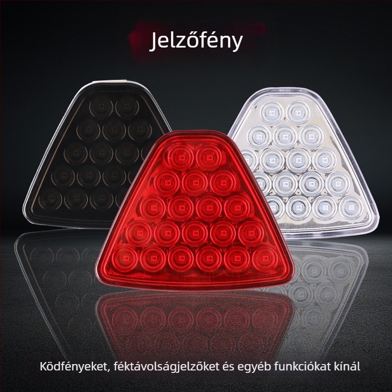 F1 téglalap alakú LED pilótalámpa, négyszögletes LED féklámpa, hátsó figyelmeztető háromszög lámpa, cruise fény