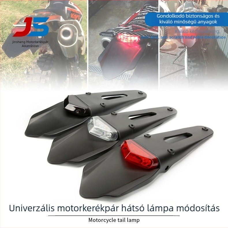 Motorkerékpár hátsó lámpa, LED, 12V, modell 201, élettartam 30 000 óra