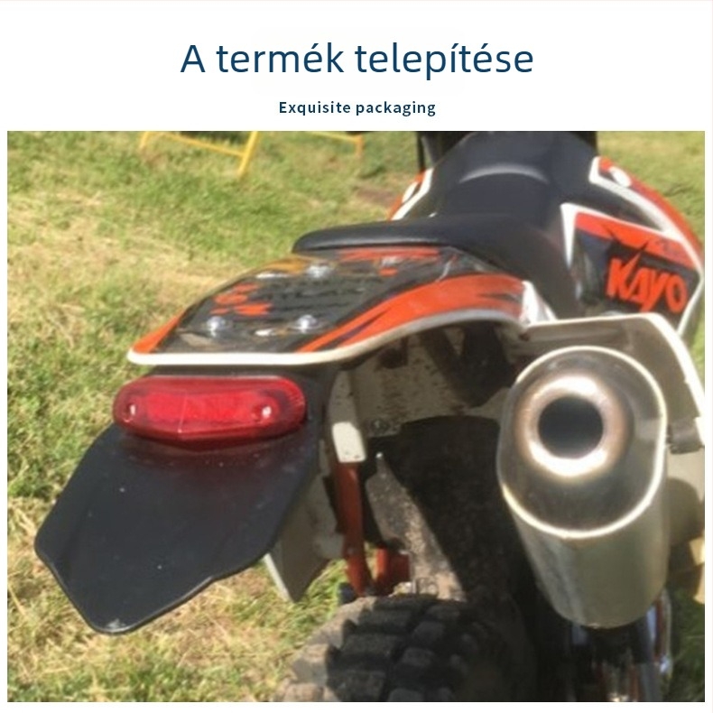 Motorkerékpár hátsó lámpa, LED, 12V, modell 201, élettartam 30 000 óra