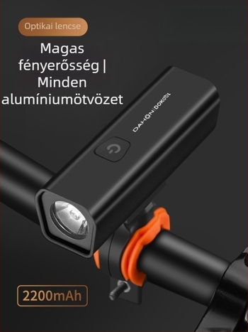 Első kerékpár lámpa – nagy fényerő, újratölthető, éjszakai tekeréshez hegyi kerékpárokon
