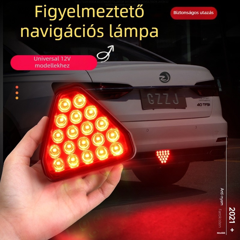 Autó LED hátsó lámpa: féklámpa, pilóta lámpa, hátsó ütközésfigyelmeztetés, ködfény, krúz fény, villogó hátsó lámpa, 12V