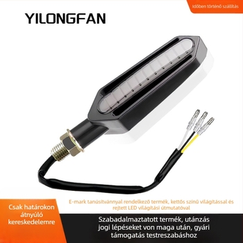 Yilongfan Y-A05-Y 24-LED kettős színű LED jelző, 12V, 3000K