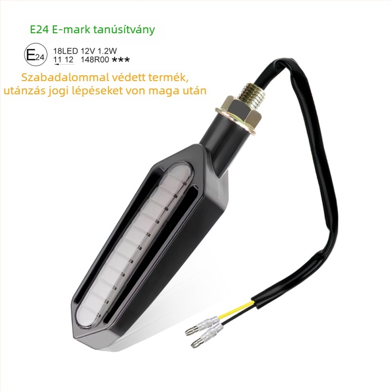 Yilongfan Y-A05-Y 24-LED kettős színű LED jelző, 12V, 3000K