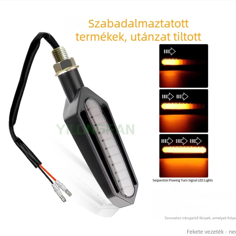 Yilongfan Y-A05-Y 24-LED kettős színű LED jelző, 12V, 3000K