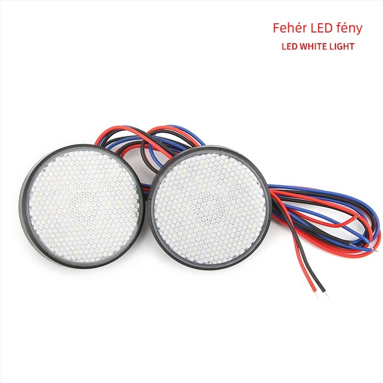 Motorkerékpár LED körreflektor, vízálló, 12V, 1,5W, élettartam 50 000 óra