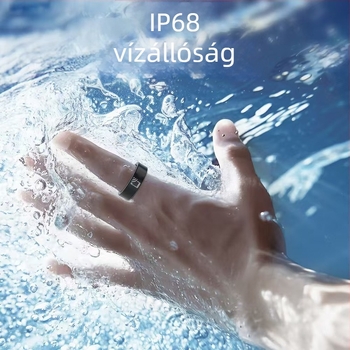 R20 kerámia okosgyűrű NFC hozzáférés-ellenőrzéssel, pulzusmérés, vér oxigénszintje, edzéskövetés, alvásfigyelés