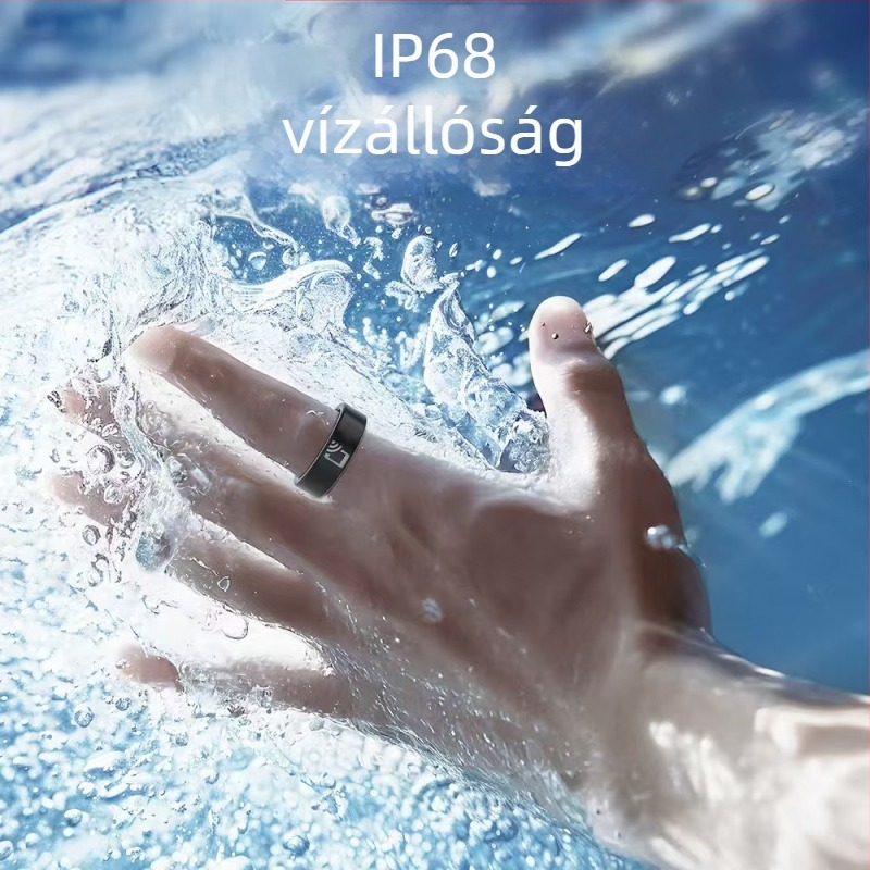 R20 kerámia okosgyűrű NFC hozzáférés-ellenőrzéssel, pulzusmérés, vér oxigénszintje, edzéskövetés, alvásfigyelés