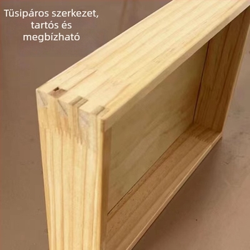 Téglalap alakú fa kenyér- és süteménykínáló tál, tömörfa, modern minimalista stílus
