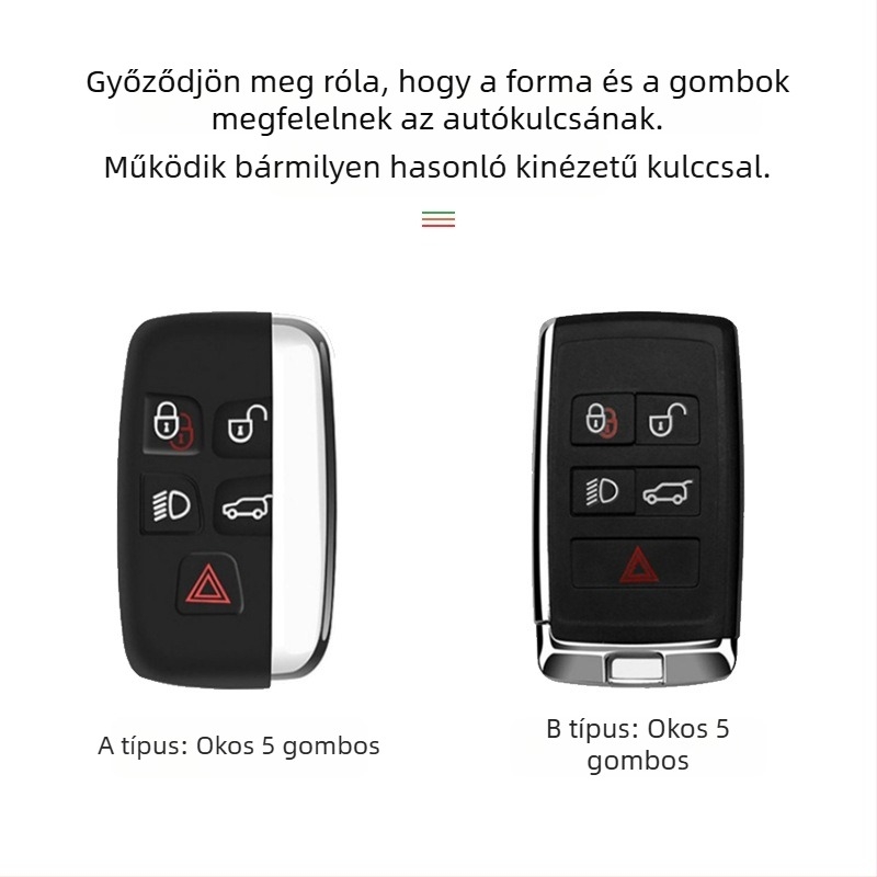 Nancheng kulcstartó Land Roverhez – velúr, egyszerű stílus