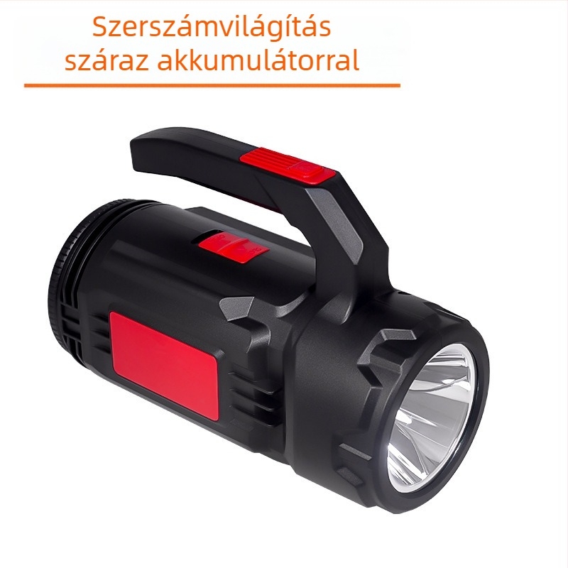 LED autó javító munka lámpa - hordozható, többfunkciós ellenőrző lámpa, 15W, 3.7V, újratölthető, manuális kapcsoló