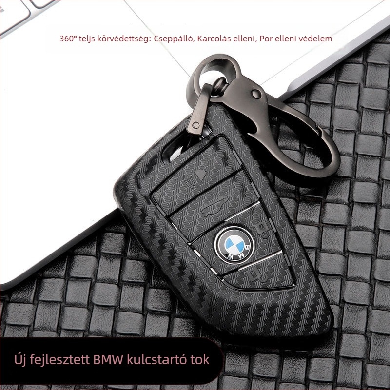 BMW kulcs tok matt felülettel, kompatibil a 3/5/7 sorozatokkal és X3/X1/X5 modelllekkel