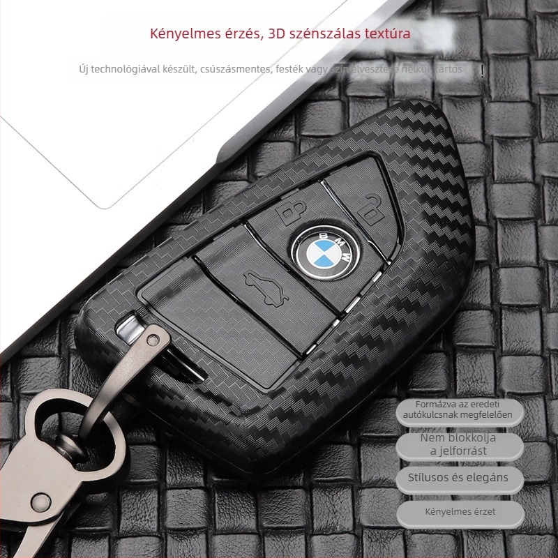 BMW kulcs tok matt felülettel, kompatibil a 3/5/7 sorozatokkal és X3/X1/X5 modelllekkel