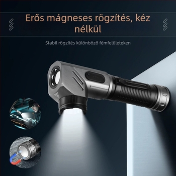 Mágneses, többfunkciós saroklámpa – erős fény, kültéri munkavilágítás