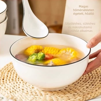 Kerek kerámiatál, egyszínű mintázat, aláglazúros felület, modern minimalist stílus