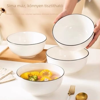 Kerek kerámiatál, egyszínű mintázat, aláglazúros felület, modern minimalist stílus