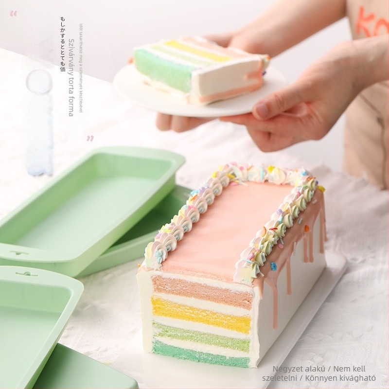 Silikon torta forma réteges mousse szendvics dizájnnal — Márka Qiaole guo; Torta forma; Tömeg 350 g