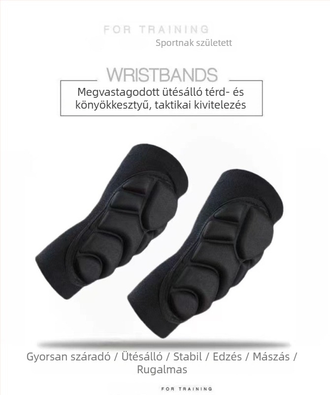 Térdvédők - vastagított szivacs, bambuszszén rost, felnőtt kosárlabdához