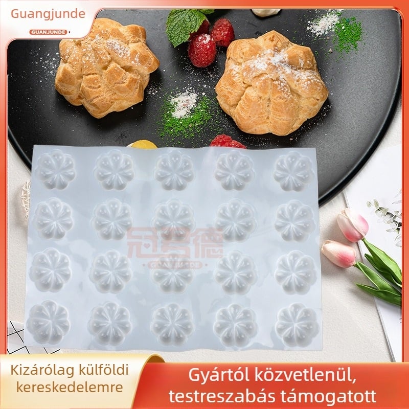 Szilikon forma szilva virág alakú – tortákhoz, desszertekhez és sajt rudak formázásához
