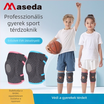 Mystar Gyerekeknek szóló hegymászó térdvédő — meniszkusz és patella támogatás, szilikon-kompresszió sporthoz és futáshoz