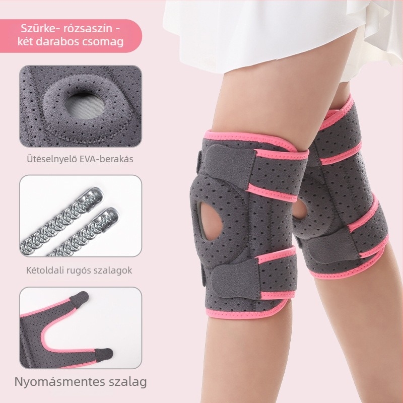 Mystar Gyerekeknek szóló hegymászó térdvédő — meniszkusz és patella támogatás, szilikon-kompresszió sporthoz és futáshoz