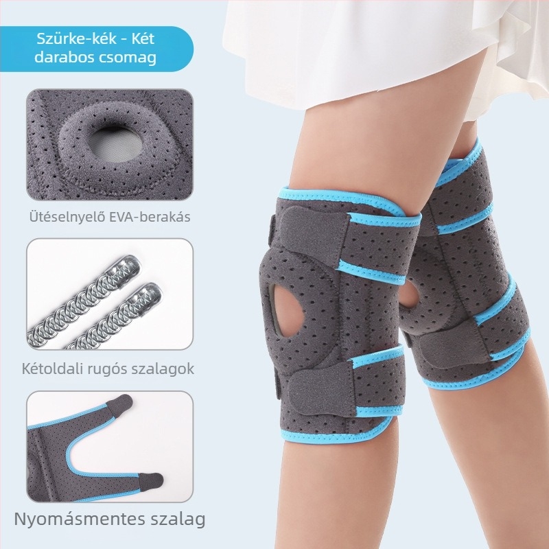 Mystar Gyerekeknek szóló hegymászó térdvédő — meniszkusz és patella támogatás, szilikon-kompresszió sporthoz és futáshoz