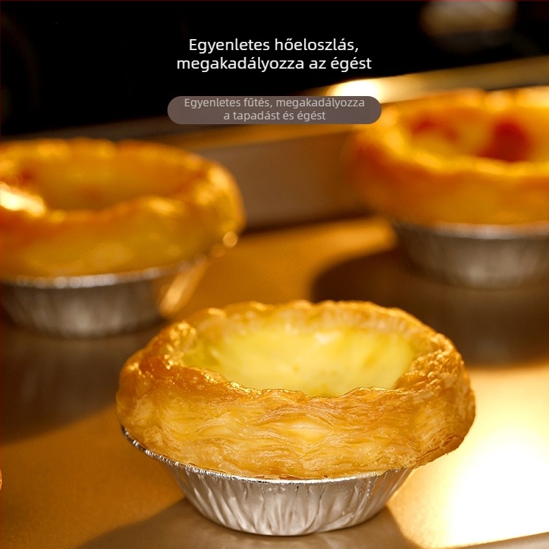 FaSoLa Egyszer használatos alumíniumfóliából készült tojás-torta és muffin formák, tapadásmentes, sütési eszközök