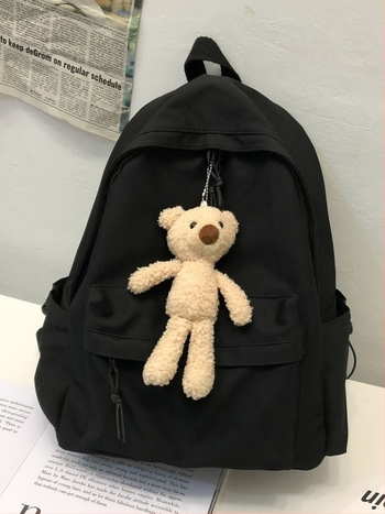 Egyszínű koreai stílusú, egyszerű hátizsák diákoknak, nylonból, kapacitás 20–35 l, kopásálló, 15 hüvelykes laptopnak megfelelő, iskola és utazás.