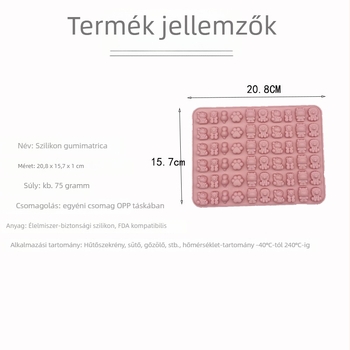 Szilikon sütőforma szabálytalan alakú, QQ cukorkák és sütemények készítéséhez, élelmiszer-minőségű
