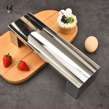 Rozsdamentes acél U-alakú tortaforma tekercs készítéséhez; modell Ql-0201; 2023-ban bemutatva; kategória: süteményformák