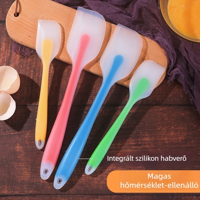 Chef Girl Szilikon spatula, hosszú kialakítású sütéshez, tortkrém spatula, sütőeszköz