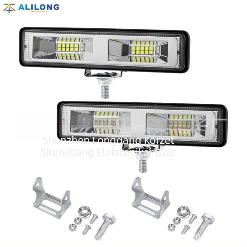 Autó és motorkerékpár munkalámpa, 16 LED, 48W, 12-60V, 1000lm, 6500K