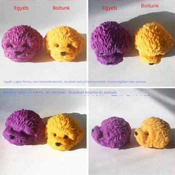 3D Teddy kutya fej szilikon forma – gipsz gyertyák és sütemények készítéséhez, szabálytalan forma, antik-retro stílus