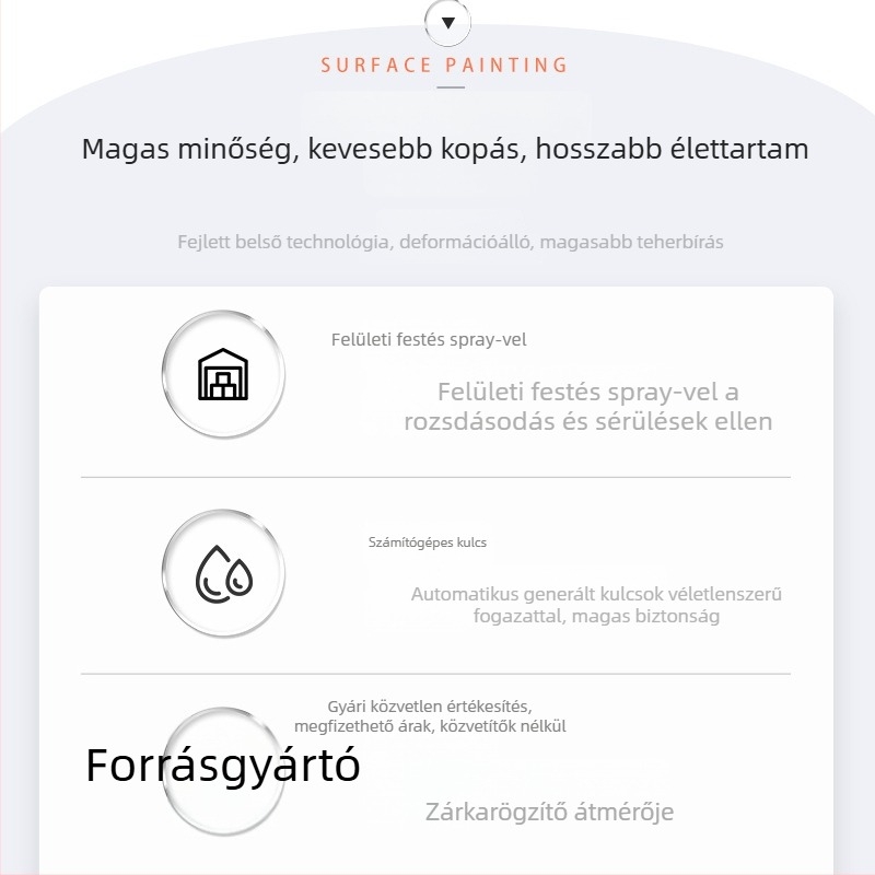 Lakat biztonsági Type E | Anyag: Vas; Márka: THEMIS; Alkalmazás: háztartási; Stílus: Modern egyszerűség