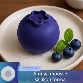 Lin Li Áfonyás Mousse Szilikon Tortaforma – Szabálytalan alakú, Élelmiszer-minőségű szilikon, Nem deformálódik könnyen