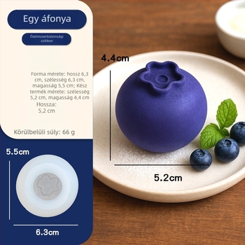 Lin Li Áfonyás Mousse Szilikon Tortaforma – Szabálytalan alakú, Élelmiszer-minőségű szilikon, Nem deformálódik könnyen