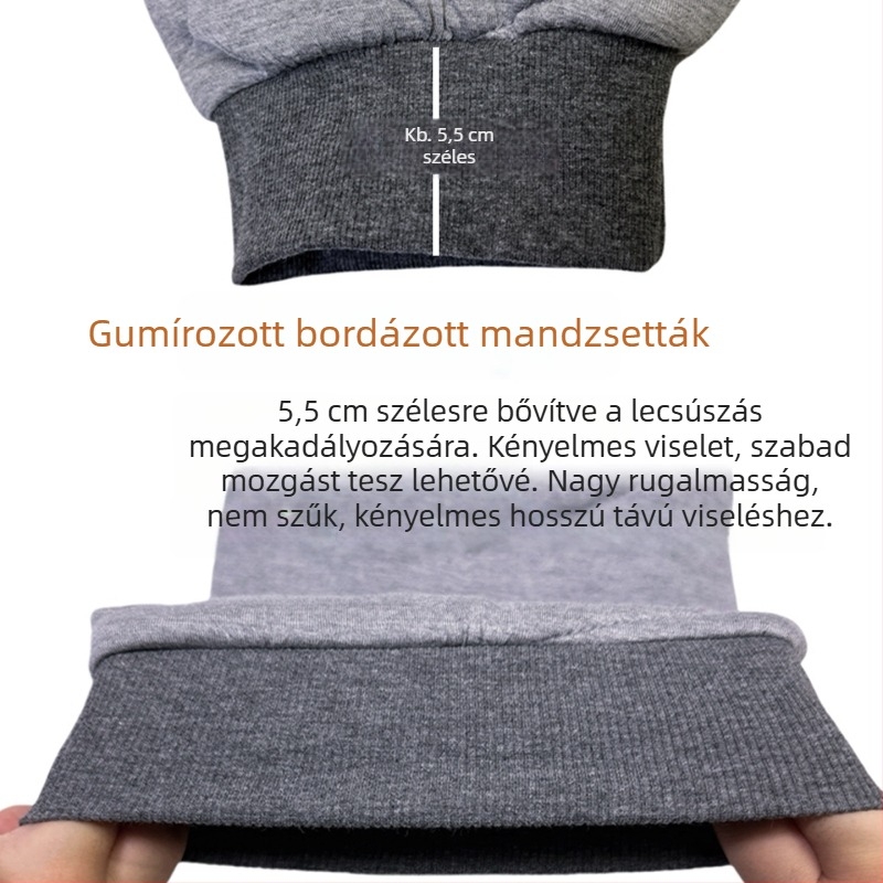 Időseknek szóló térdmelegítők, lazák és vastag párnázásúak, csúszásmentesek és elesés elleni védelemmel, hosszabb lábszárvédő a meleg alváshoz klímás szobában