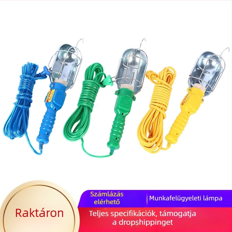 Hordozható munkalámpa gépekhez, Modell 002, 100W, 220V, Élettartam 50 000 óra, Rich Years