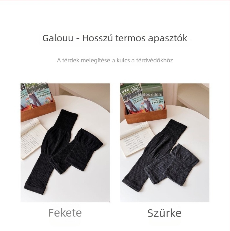 Galouu Hosszú Meleg Térdvédő Felnőtteknek, Őszi–Téli Használatra, Megvastagodott Ízületi Mandzsetta