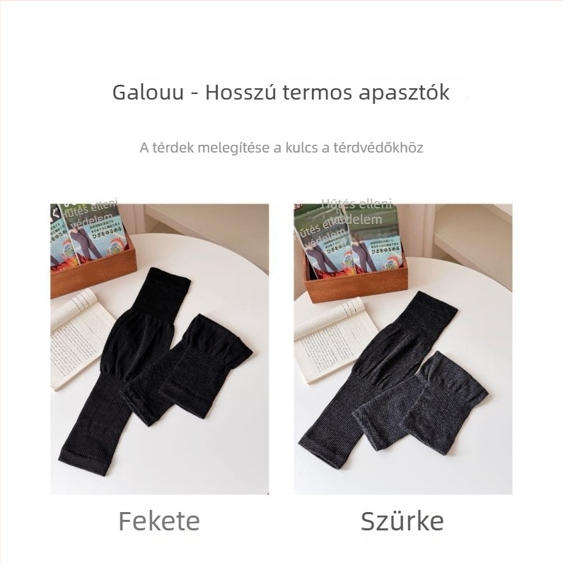 Galouu Hosszú Meleg Térdvédő Felnőtteknek, Őszi–Téli Használatra, Megvastagodott Ízületi Mandzsetta