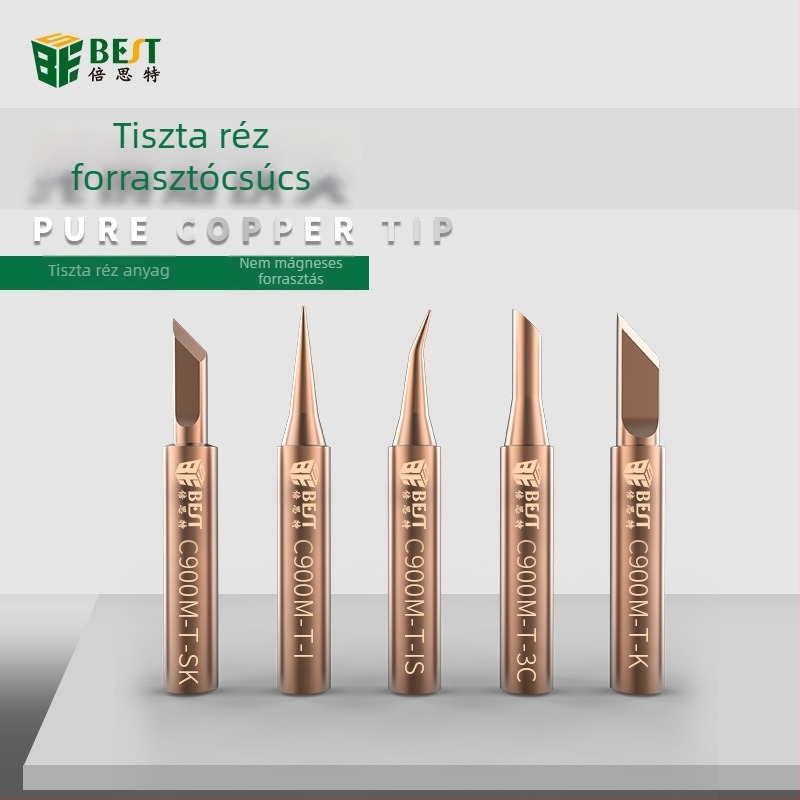 936 Tiszta réz belső fűtéses forrasztófej, nem-mágneses hegesztőszarv műanyag hegesztéséhez