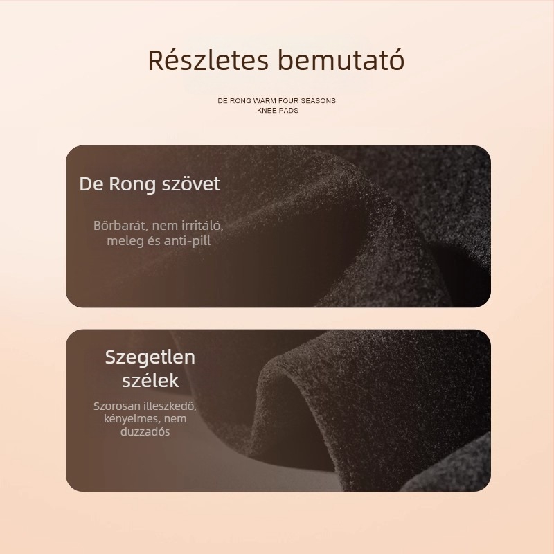 Termikus térdvédők kültéri sportokra, univerzális illeszkedés, fő anyag Derong, poliészter anyag, Forest moving márka