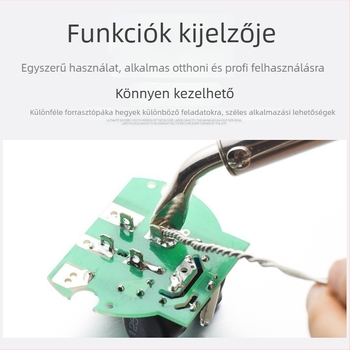 Elektromos forrasztóvas, 220V, egyenes markolat, forrasztáshoz, elektromos fűtés