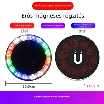 LED hátsó lámpa járművekhez • Napelemes • Mágneses rögzítés • ABS ház • Kompatibilis teherautóval, autóval, triciklussal és villamossal