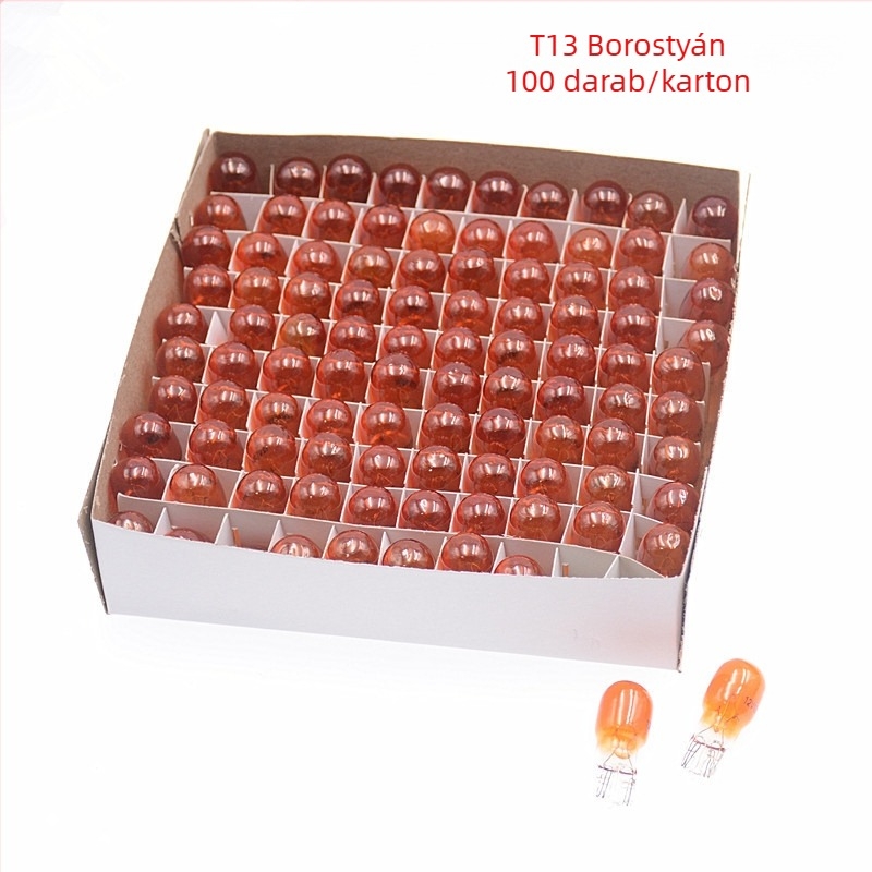 Autó műszerlámpa, T13 modell, 12V, 10W, kompatibilis T13 aljzattal