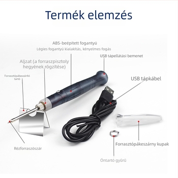 Bailiwick Mini USB forrasztó | 5V, 8W, kézi kivitel, lipítéshez