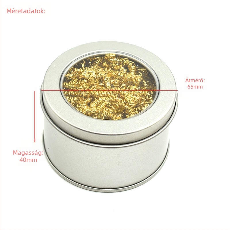 Debailong tisztító golyó forrasztófejhez, tiszta réz, kör alakú formájú