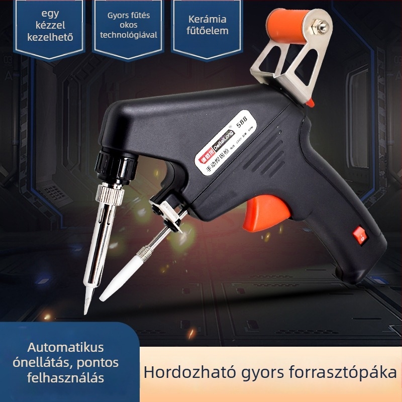 Forrasztópisztoly, 220V, 80W, elektromos fűtés