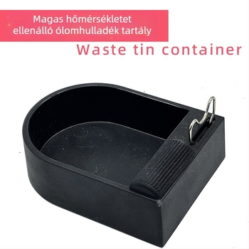 Bakelit anyagú óniszálgyűjtő doboz, magas hőmérséklet-állóságú, nem tapadó ón, forrasztóvas tartó