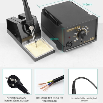 I-IAKKO 936 állandó hőmérsékletű forrasztóállomás, állítható hőmérséklet, 220 V, elektronikai összeszereléshez