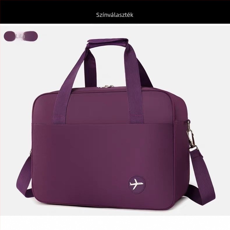 Uniszex utazótáska crossbody üzleti és szabadidőre, ultra-könnyű, kopásálló, nedvesség és száraz elválasztás, éjszakai fényvisszaverő, Oxford anyag